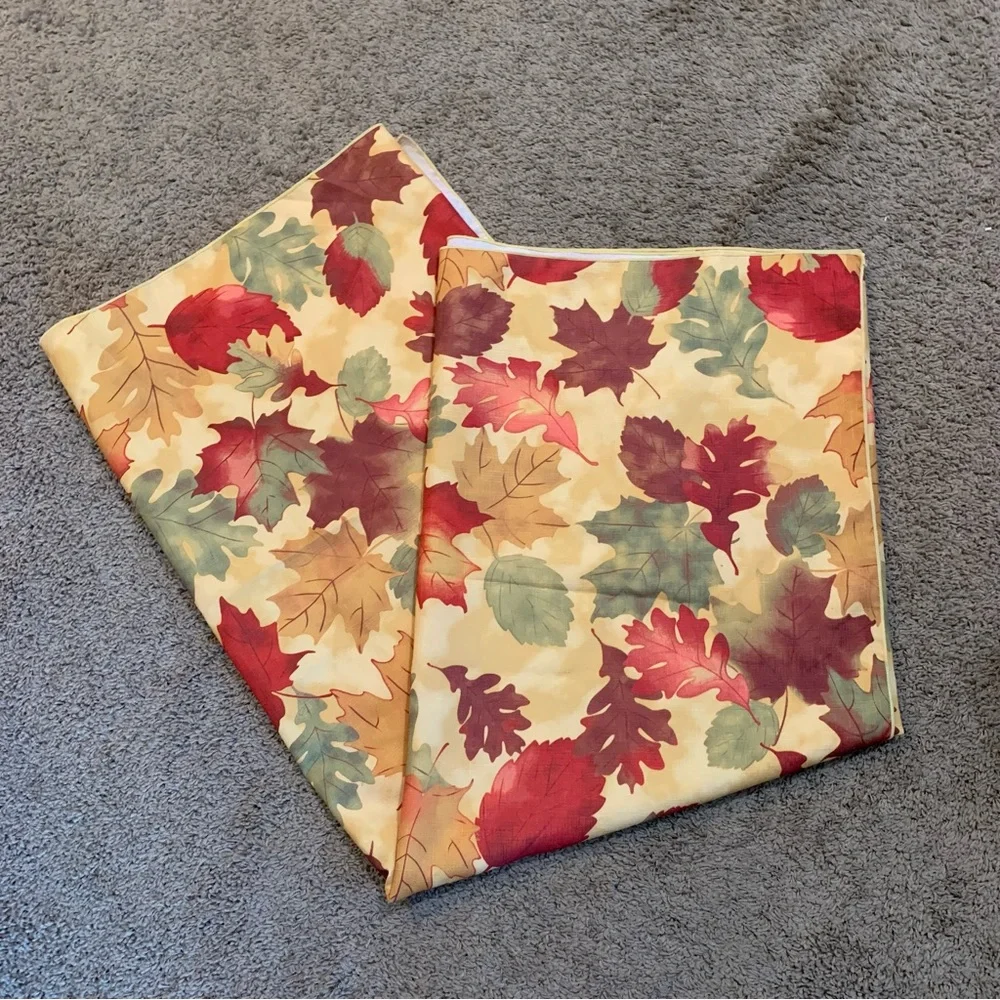 NEW Fall Autumn Tablecloth 52” x 70”